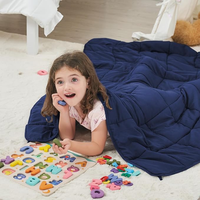 Weighted Blanket Kids 5lbs, Cooling Heavy Throw Blanket - Image 2