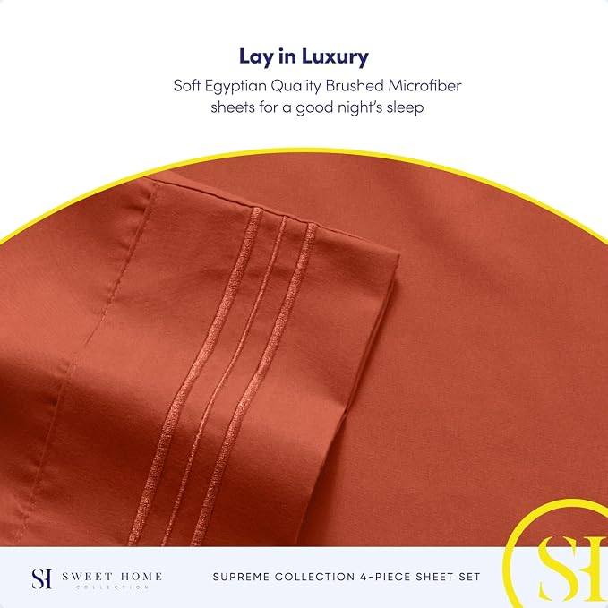 Twin Sheets - Breathable Luxury Sheets - 1800 Supreme Collection Extra Soft - Image 6