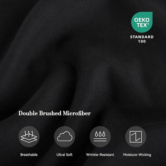 King Sheet Set 4 Piece, Wrinkle Free, Oeko-Tex Certified - Image 5