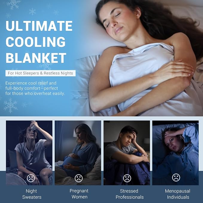 Elegear Cooling Blankets for Hot Sleeper Queen, Arc-Chill 3.0 Cool Fiber - Image 7