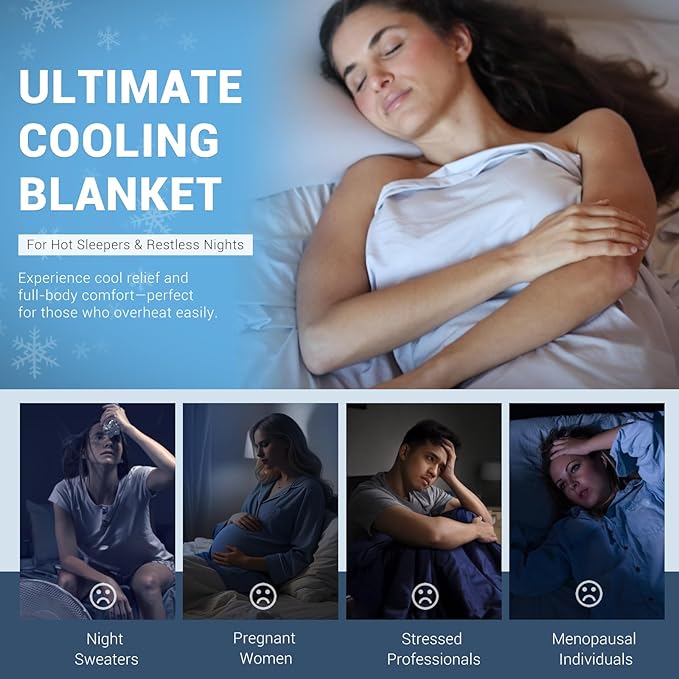 Elegear Cooling Blankets for Hot Sleeper, Arc-Chill 3.0 Cool Fiber - Image 8