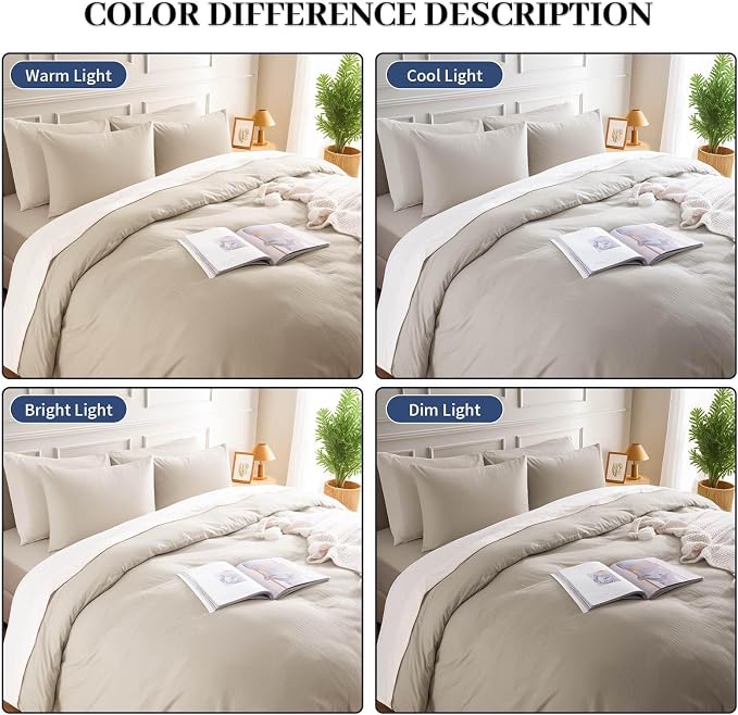 NEXHOME PRO Twin Duvet Cover Set – 100% Certified Organic Cotton - Image 3