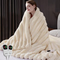Heated Blanket King Size, Faux Fur Cozy Heating Blanket by Unknown