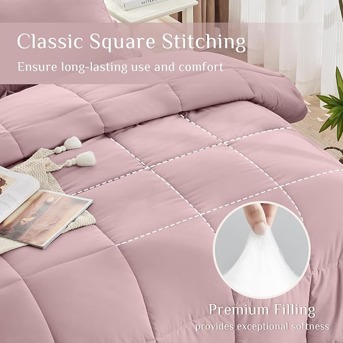 JOLLYVOGUE Twin XL Comforter Set, Ultra-Soft Bed in a Bag Twin XL Size 5 Pieces - Image 3