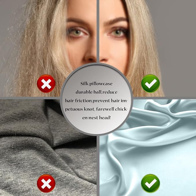 Silk Pillow Cases 2 Pack, Soft Breathable and Sliky Queen Size Pillow Cases Set - Image 5