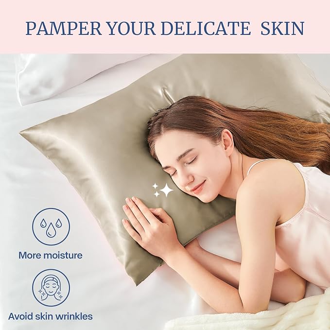 BEDELITE Satin Pillowcase for Hair and Skin, Super Soft Similar to Silk Pillow - Image 4