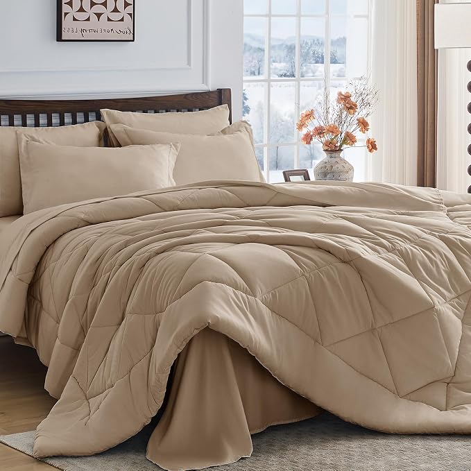 HEVUMYI Khaki King Comforter Set by HEVUMYI