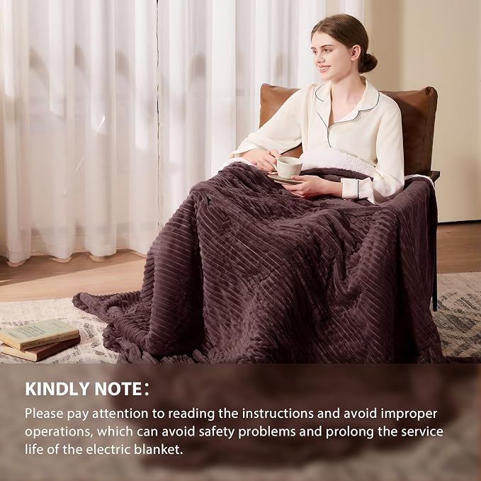 Homemate Heated Blanket Electric Throw - Image 6