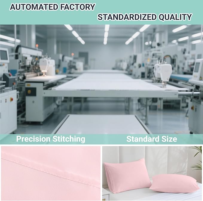 ZPECC Pillow Cases Standard Size Set of 4, 20x26 Envelope Closure Pillowcases - Image 4