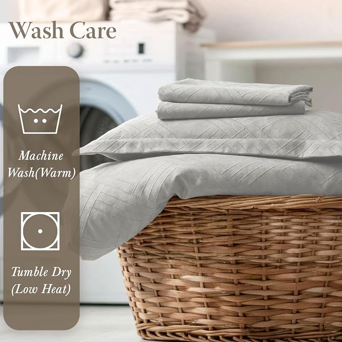 Threadmill King Size Sheets for King Mattress | 800 Thread Count Jacquard - Image 8