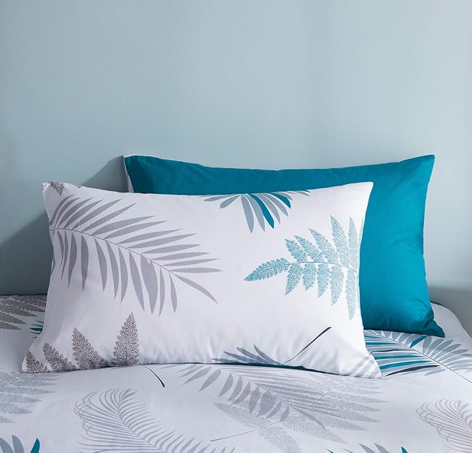 SLEEPBELLA Duvet Cover Set, 600 Thread Count Cotton Leaf Botanical Pattern - Image 4