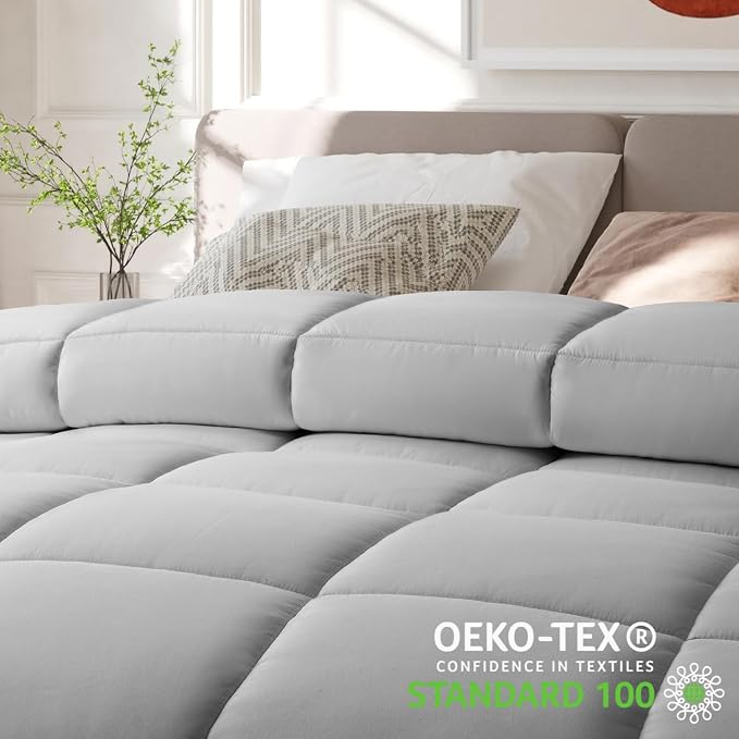 COHOME Oversized Queen Size Comforter, All-Season Quilted Down Alternative - Image 6
