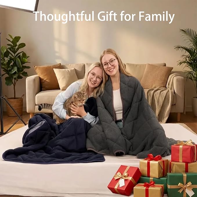 ZonLi 20lbs Weighted Blanket for Adults Sleeping, Double-Sided All Season - Image 8