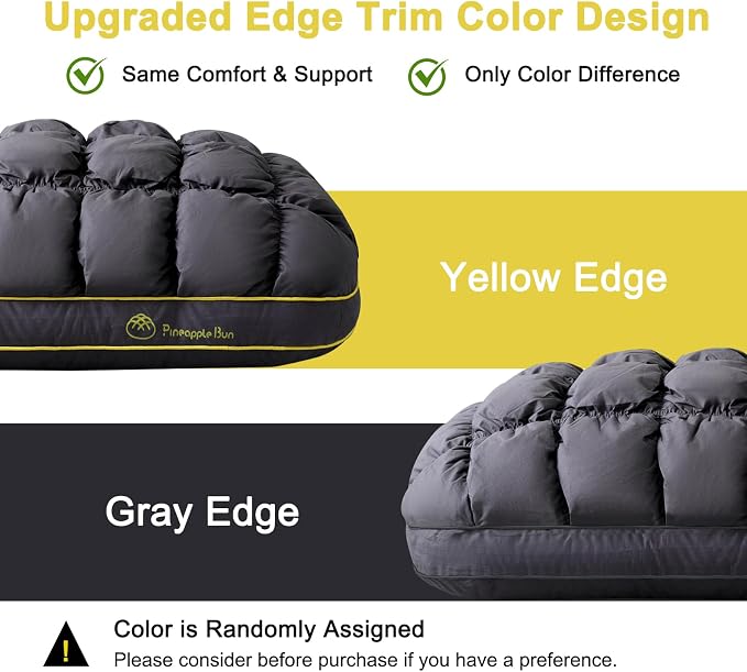 YOUR MOON Fluffy Support Bed Pillow King Size Set of 2, Luxury Hotel Quality - Image 2