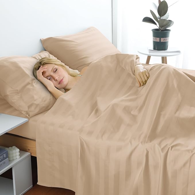 Cotton Queen Flat Sheet Only, 600 Thread Count 100% Egyptian Cotton Top Sheet - Image 6