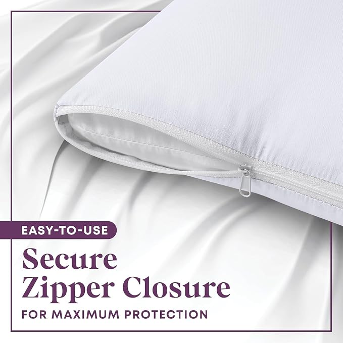 CirclesHome Wedge Pillow Cover 100% Cotton, Zippered Wedge Pillow Case Protector - Image 5