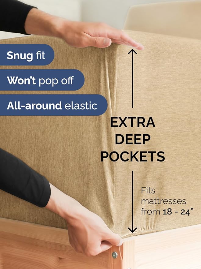 Extra Deep Twin XL Fitted Sheet - Image 2