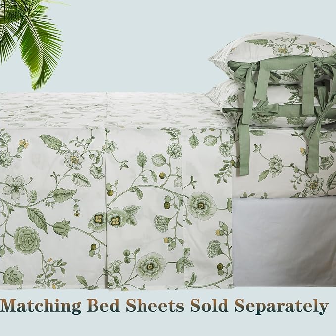FADFAY Twin XL Duvet Cover Set Floral Bedding Set 100% Cotton College Bedding - Image 6
