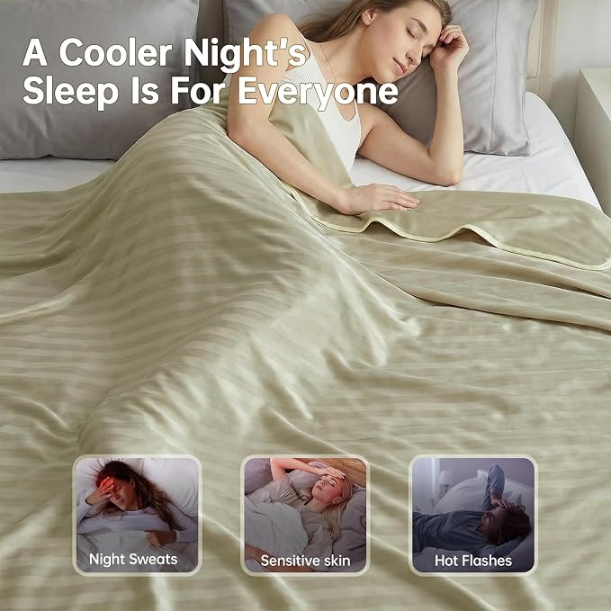 Guohaoi Cooling Throw Blanket for Hot Sleepers, Arc-Chill Q-Max >0.5 Cool Fiber - Image 6