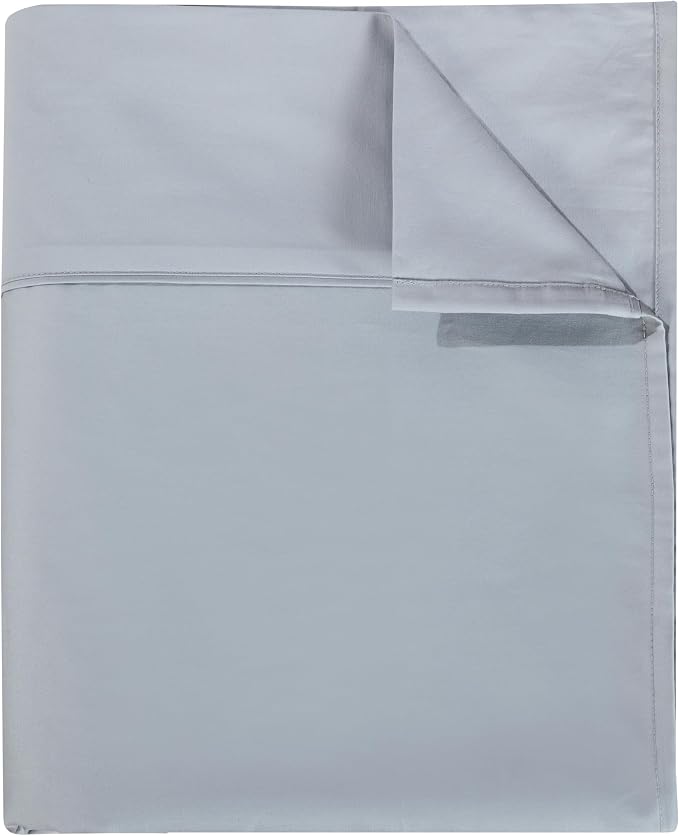Flat Sheet Only Twin Size, 400 TC 100% Egyptian Cotton Flat Sheet by ShunjieHome
