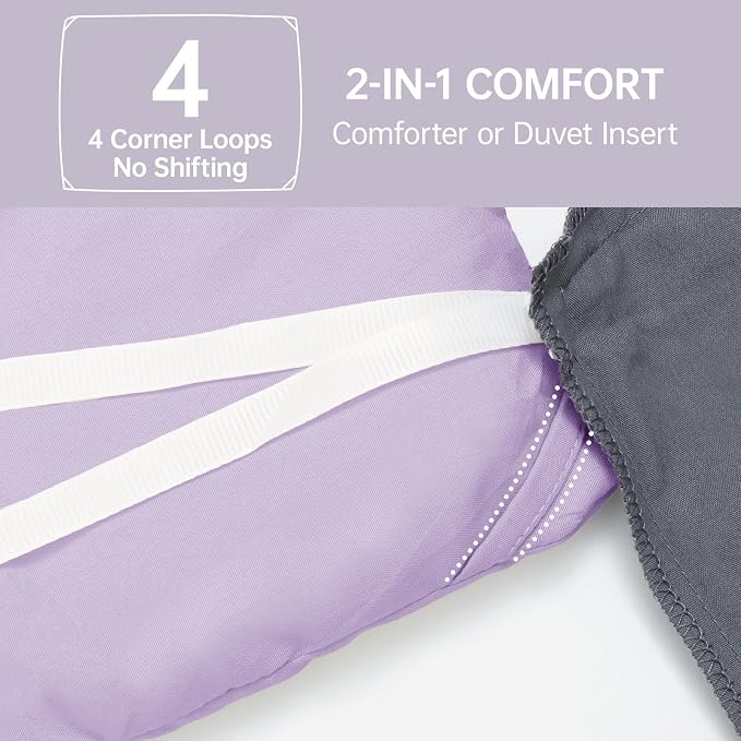 MUXHOMO King Size Comforter Set, All Season Ultra Soft Down Alternative Bedding - Image 6