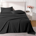 ROSE&RISY Black King Sheet Set, 4 Pieces Soft Bedding Queen Sheet Set, by ROSERISY