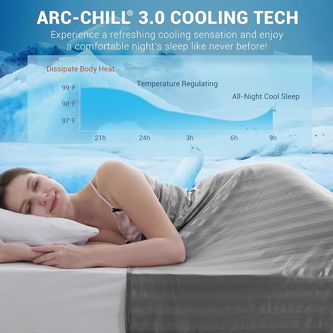 Elegear Revolutionary Cooling Blanket Queen, Absorbs Heat to Keep Body Cool - Image 2