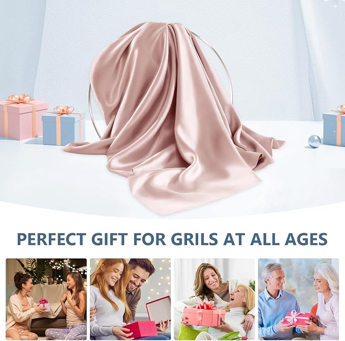 Silk Pillow Cases 2 Pack King Size Mulberry Silk Pillowcase Set of 2 - Image 7