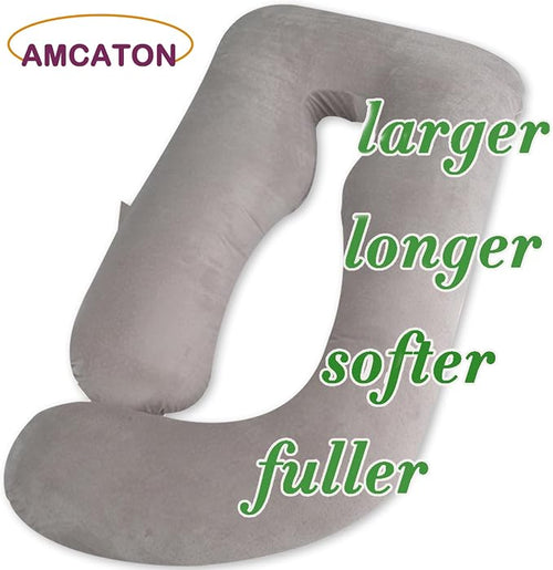 60 Inch Pregnancy Pillows for Sleeping, Extra Large U Shaped Body Pillow - Image 2