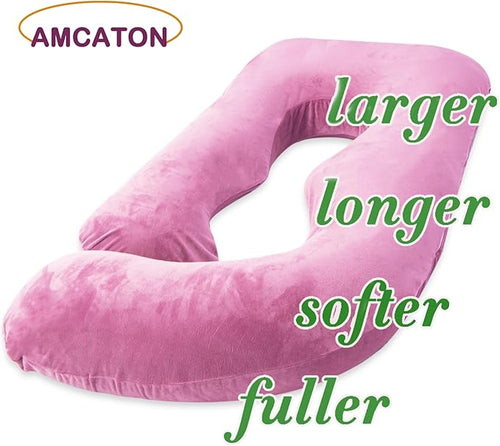 60 Inch Pregnancy Pillow for Sleeping, Extra Large U Shaped Body Pillow - Image 2