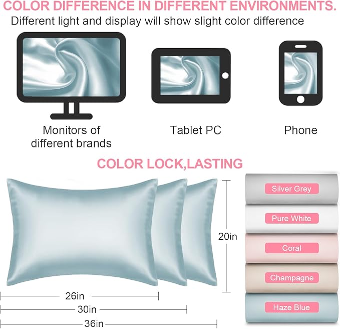 Silk Pillow Cases Standard Size - Image 7