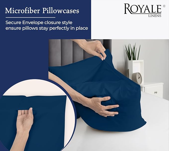 Royale Linens Standard Pillowcase Set of 2 - Image 5