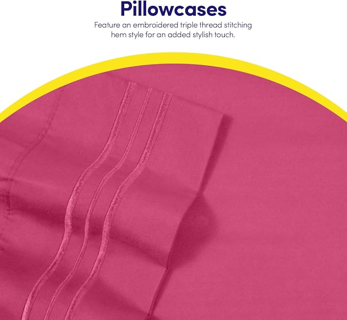 Twin XL Size Sheet Set with Built-in Sheet Straps - Image 6