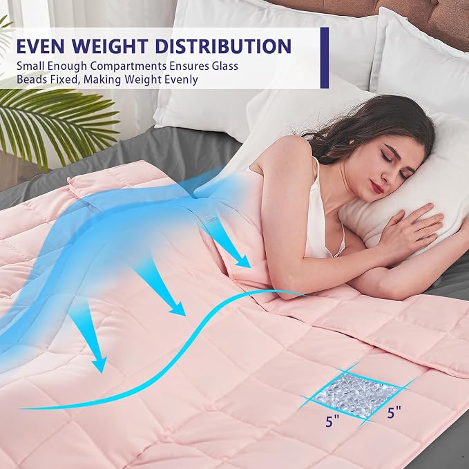 yescool Weighted Blanket for Adults Cooling Heavy Blanket for Sleeping Perfect - Image 8