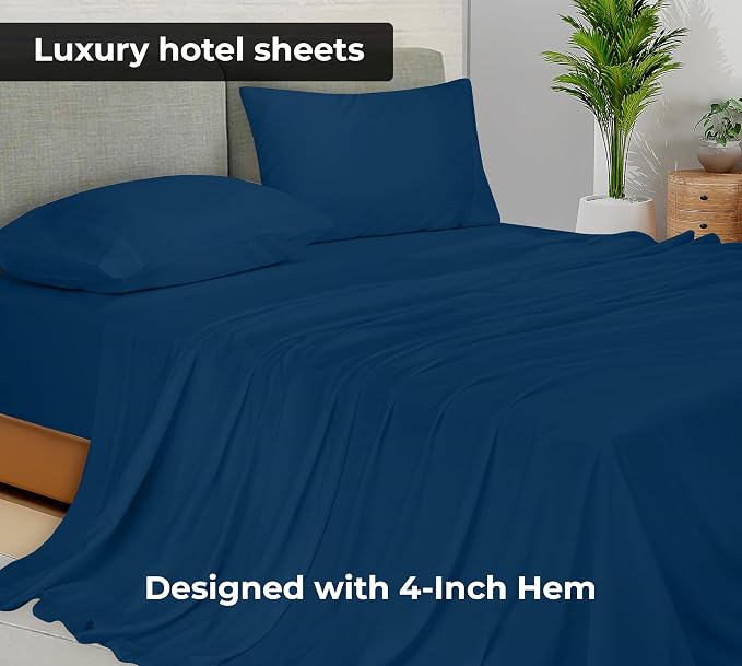 Royale Linens Queen Flat Sheet - Image 2