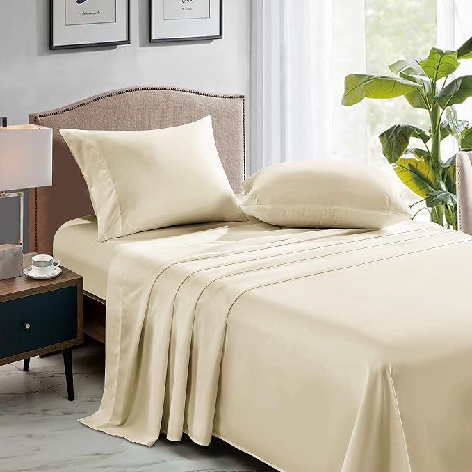 FreshCulture Full Flat Sheets Only, Soft Microfiber Bedding Sheets - Image 3