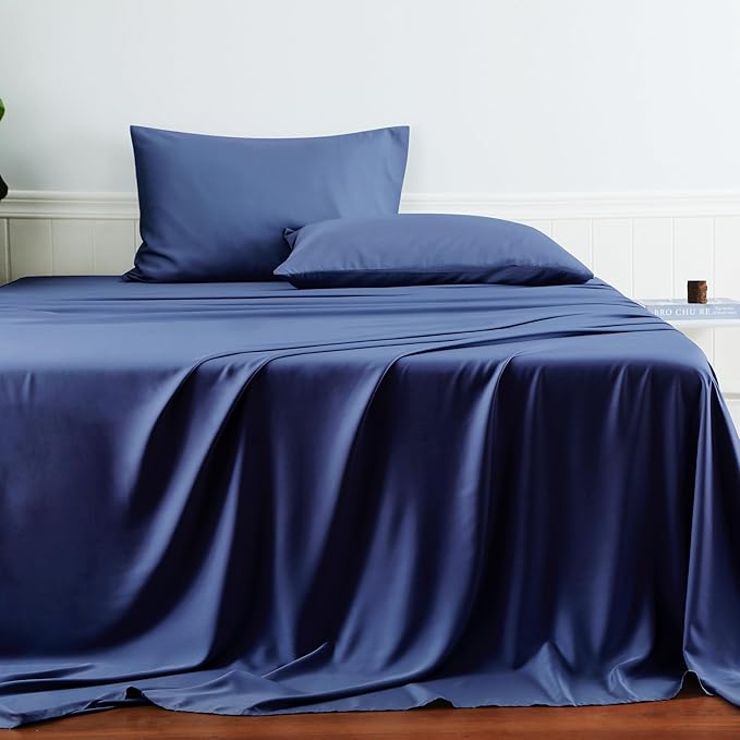 Bamboo Viscose Flat Sheets Only, Sateen Weave Queen Size Flat Sheet Only - Image 3