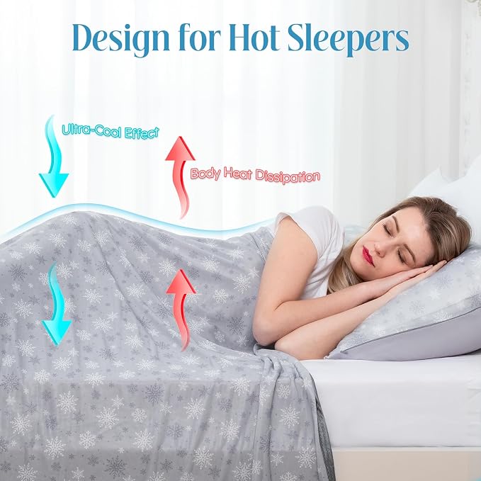 OIGAE Cooling Blanket for Hot Sleepers - Image 4