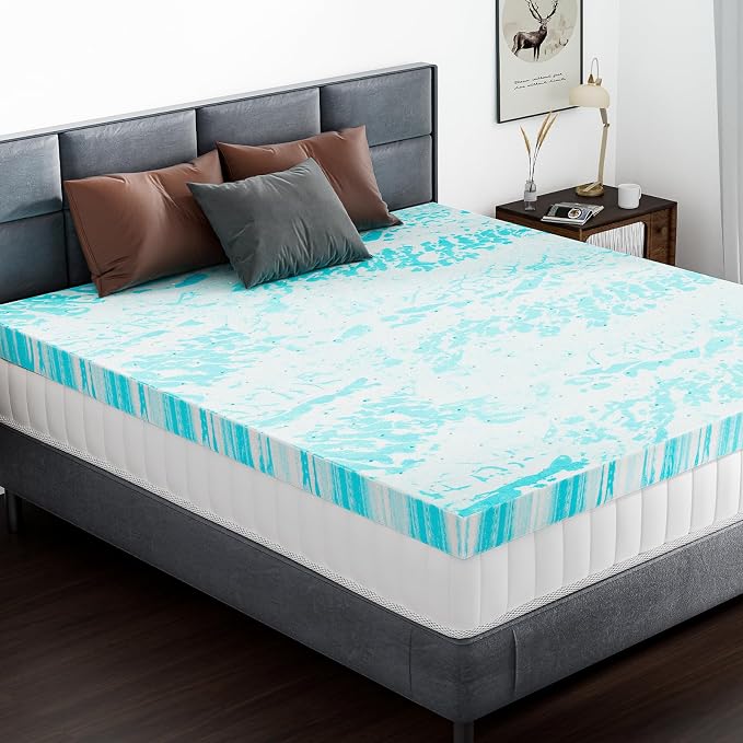 DUMOS Mattress Toppers Memory Foam Queen Size, 4 Inch Thick Bed Topper Pad - Image 7