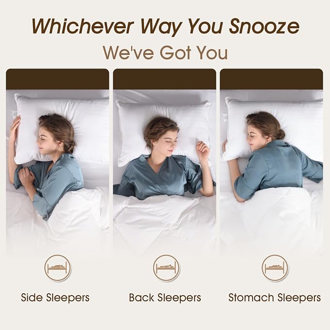 downluxe Down Alternative Pillows King Size Set of 2 - Image 3