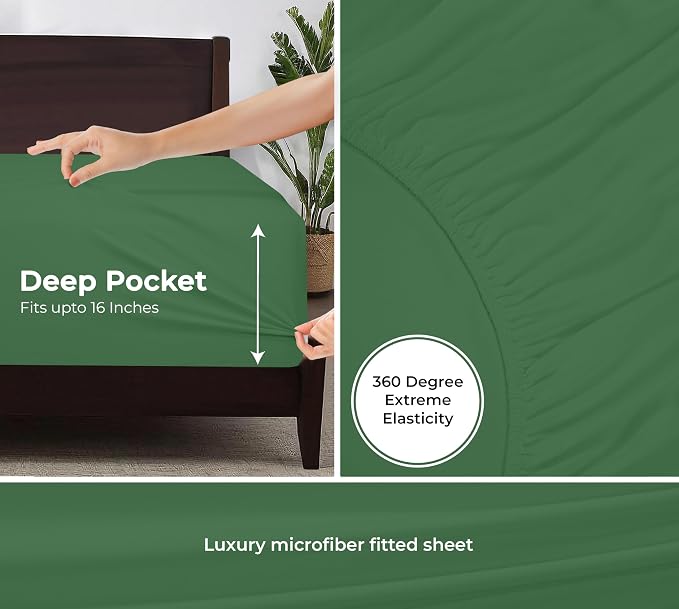 Royale Linens Fitted Sheet King - Image 3