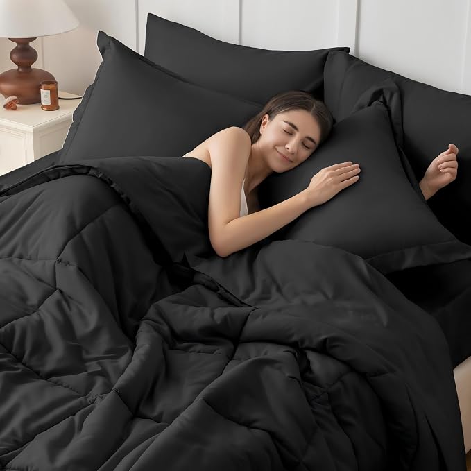 JOLLYVOGUE Oversized Queen Comforter Set, Ultra-Soft Bed in a Bag Oversized - Image 7