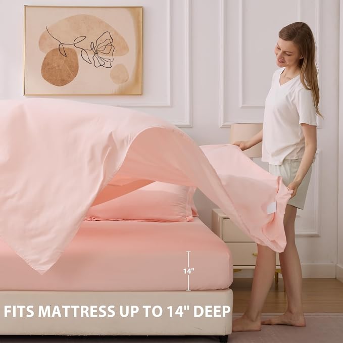 Queen Comforter Set Pink - Image 6