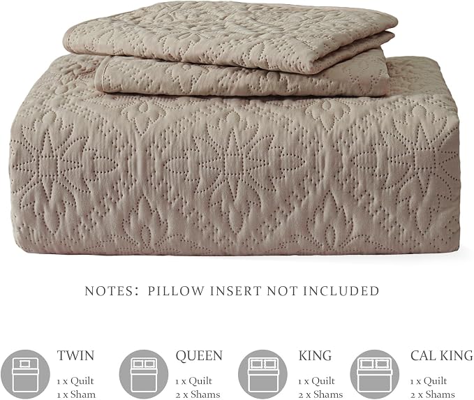 Exclusivo Mezcla Queen Quilt Bedding Set, Lightweight Soft Bedspreads Coverlets - Image 6