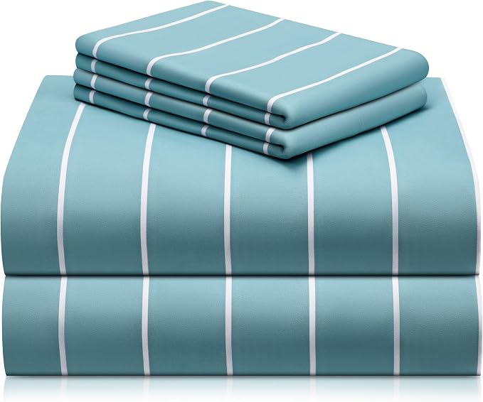 LuxClub 4 PC Full Size Sheet Set, Breathable Luxury Bed Sheets, Deep Pockets by LuxClub