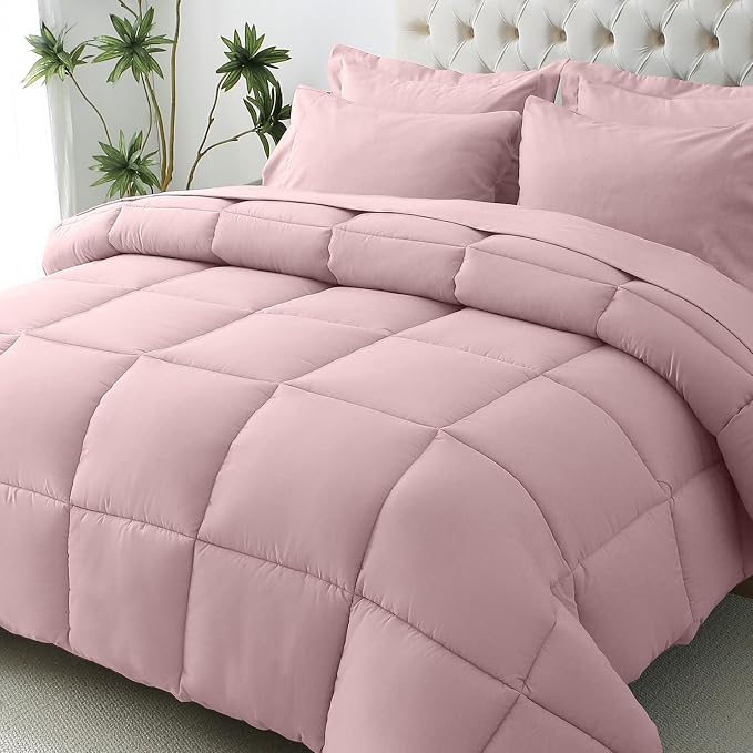 JOLLYVOGUE California King Comforter Set, Ultra-Soft Bed in a Bag Cal King Size by JOLLYVOGUE