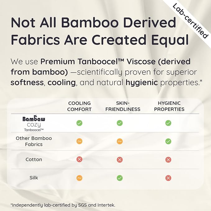 Bambaw 100% Viscose Derived from Bamboo Pillowcase Queen Size – Set of 2 Queen - Image 8