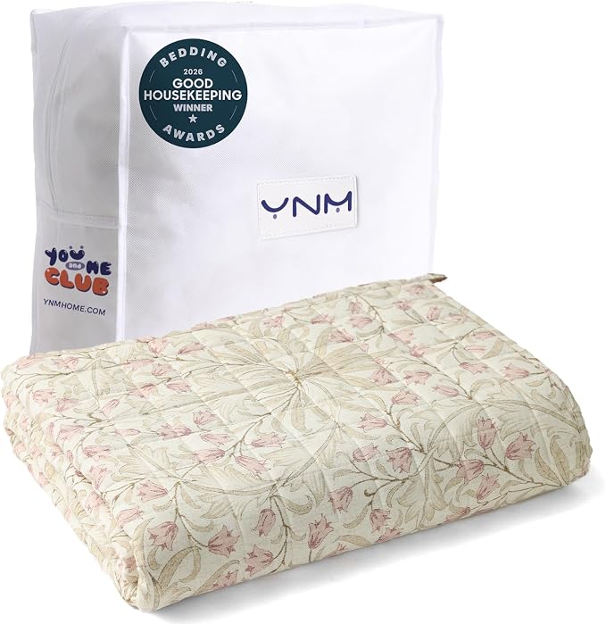 YnM 20lbs Weighted Blanket for Adults, Linen Heavy Bed Throw Blanket by YNM