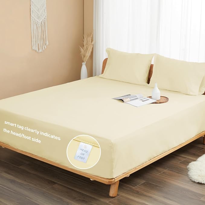 Sunflower California King Fitted Sheet, 1-Piece Deep Pocket Fitted Bottom Sheet - Image 7