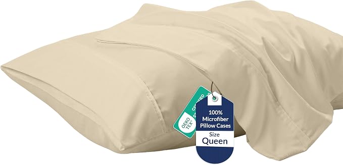 Royale Linens Queen Pillowcase Set of 2 by ROYALELINENS